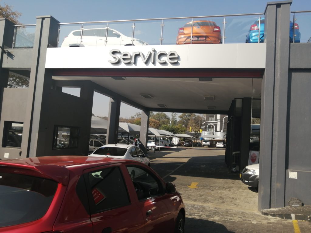 Datsun Servicing entrance